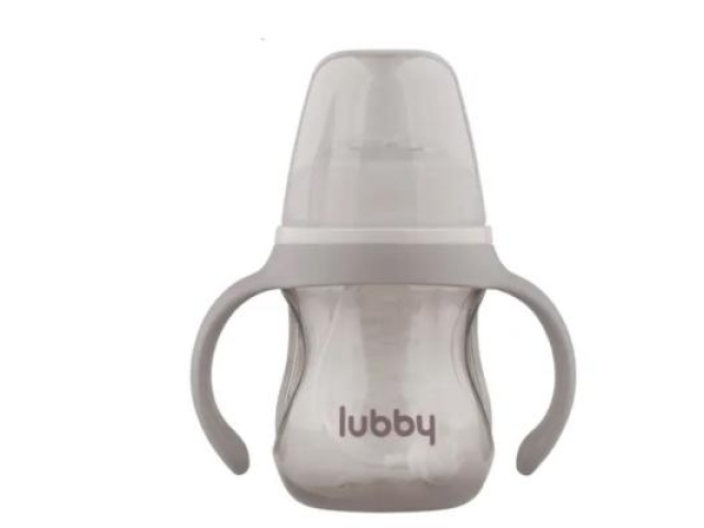 Lubby поильник-непроливайка с мягким носиком и грузиком 180 мл. 6+ мес. (30991)