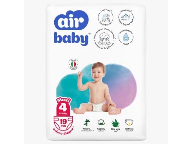 Подгузники Air Baby Standart L 8-14 кг. 19 шт