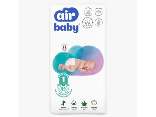 Подгузники Air Baby Jumbo NB 2-5 кг. 54 шт. Подгузники Air Baby Jumbo NB 2-5 кг. 54 шт.