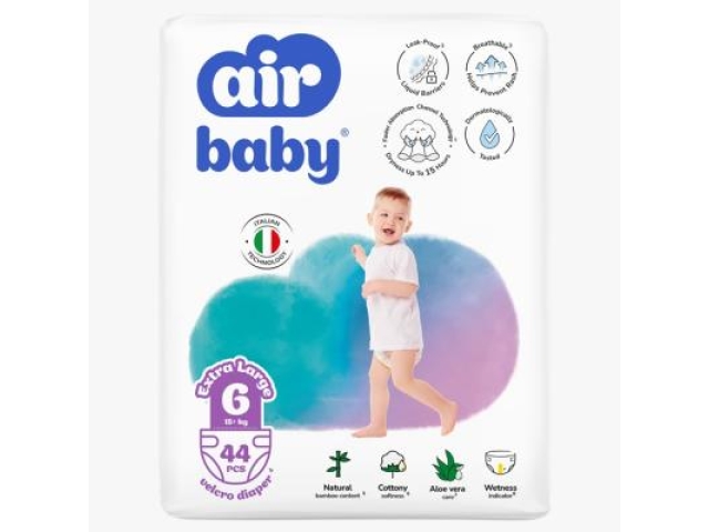Подгузники Air Baby Jumbo XXL 15+ кг. 44 шт.