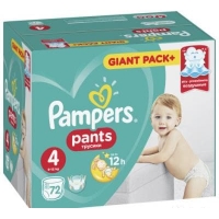 Pampers трусики Pants Extra Large 4 (9-15 кг.) 72 шт.