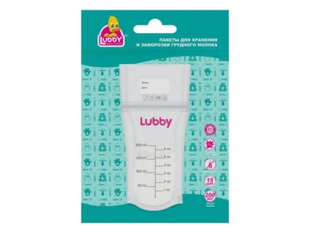 Lubby пакеты д/хранения и заморозки грудного молока №15 (20272) 0+ 2135.0000ТГ
