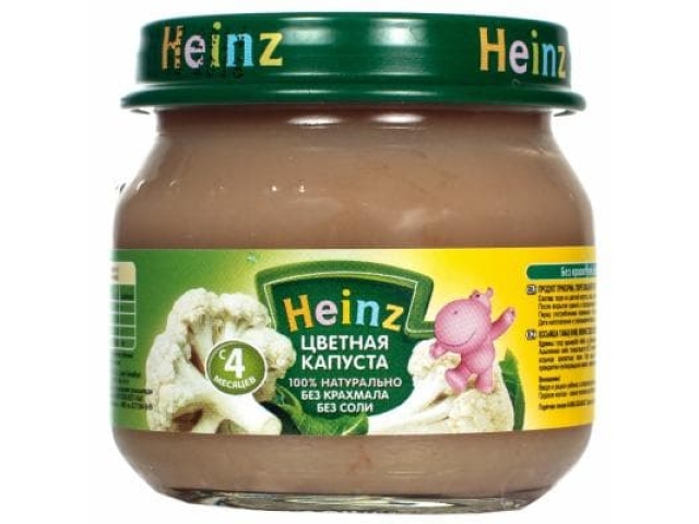 Heinz пюре Цветная капуста 80г.