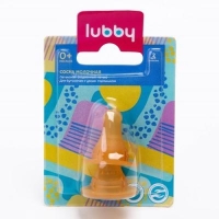 Lubby №2 соска латекс на бутылку S–малый поток (с рождения до 2-3 месяцев), 4654 / G.L.H.S.I&E.