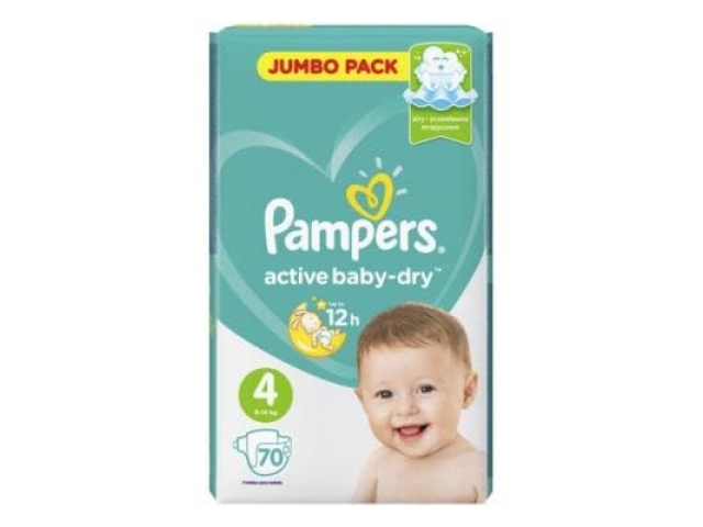 Pampers Active baby-dry 4 maxi 70шт (9-14)