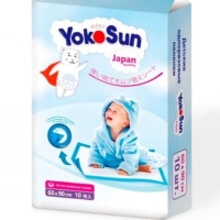 Детские одноразовые впитывающие пеленки YokoSun L10 60*90 см