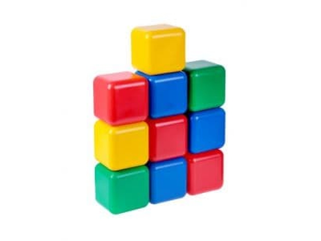 Набор цветных кубиков 10 шт Крошка Я