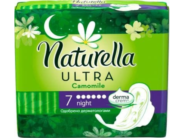 Naturella camomile ultra night 7 шт, 6 капель