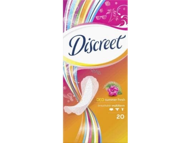Discreet” Deo summer fresh multiform Ежедневные прокладки 20 шт