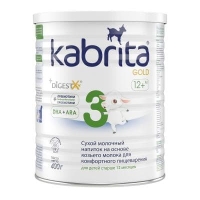 Kabrita Gold 3 на основе козьего молока 400 г смесь молочная с 12+ месяцев