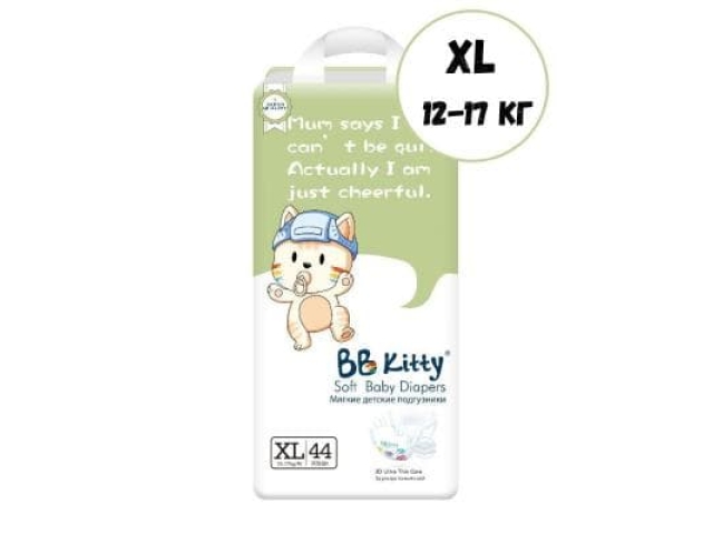 Подгузники BB Kitty XL 44 шт. (12-17 кг)