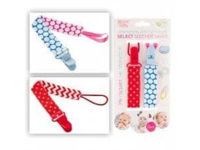 Держатель для пустышек "Select soother saver" 2 шт./уп. Ткань. Roxy kids