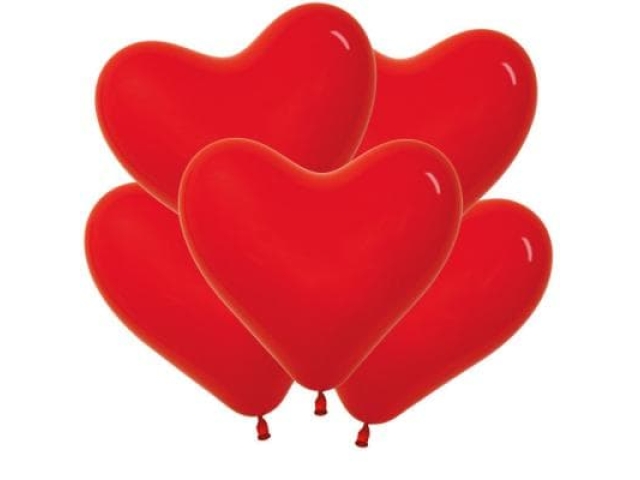 Шар сердце красное 16 "( 40.6 см )
