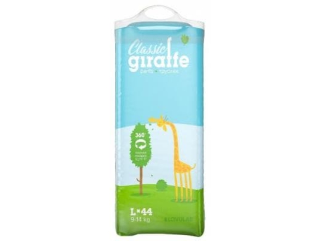 Lovular Giraffe Трусики-подгузники L (9-14 кг) 44 шт