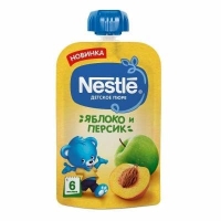 Nestle пюре яблоко-персик 90гр