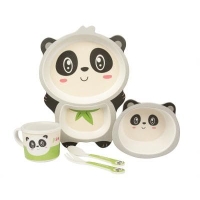 Бамбуковый набор из детской посуды " Панда"