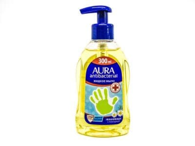 Жидкое мыло Aura с антибакт эффектом с ромашкой