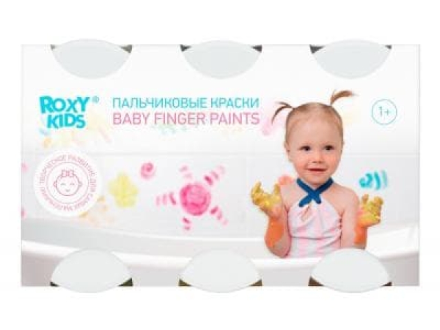 Пальчиковые краски для малышей 1+ roxy kids