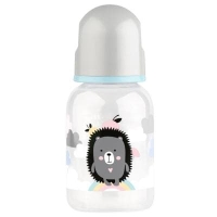 Бутылочка с силиконовой соской Lubby "Малыши и малышки", 125 мл,