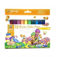 Фломастеры yalong water color pens 12 цветов