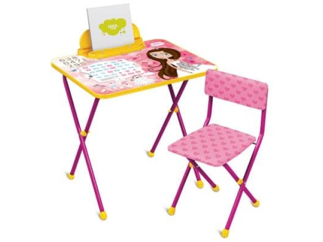 Набор детской складной мебели Nika (стол-стул) Маленькая принцесса