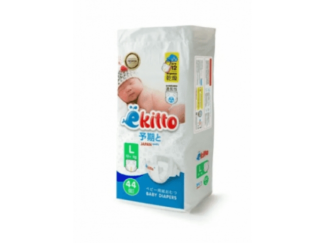 Подгузники Ekitto Premium L 44 (12+ кг)