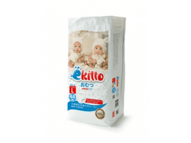Подгузники-трусики Ekitto Premium L 44 (9-14 кг)