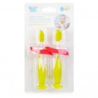Набор зубная щетка - массажер для малышей (цвет зеленый ) Roxy  kids