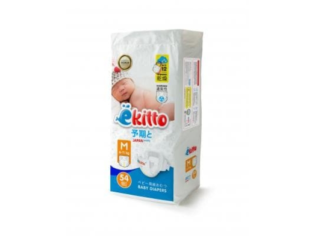Подгузники Ekitto Premium M 54 (6-11 кг)