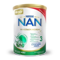 NAN 3 на козьем молоке 400г (с 12 месяцев)