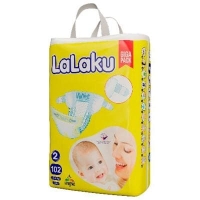 Подгузники Lalaku 2 (3-6кг) 100шт