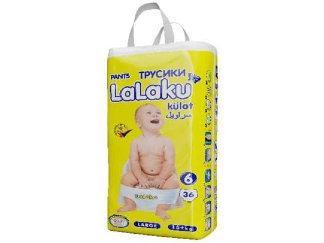 Трусики-подгузники LaLaku 6 (15+) 36шт