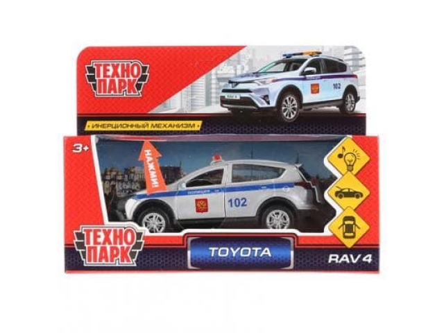Машинка модель Toyota Rav-4 Полиция 12 см